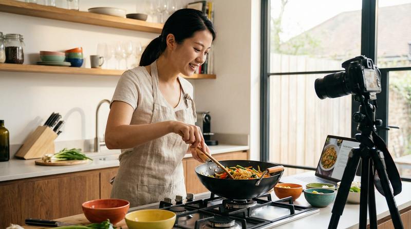 国产自拍美食视频